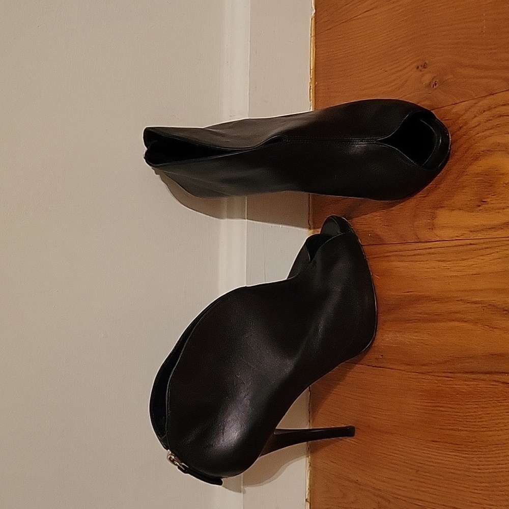 Black Giuseppe Open Toe Bootie